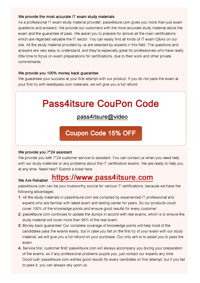 pass4itsure 1Z0-148 coupon